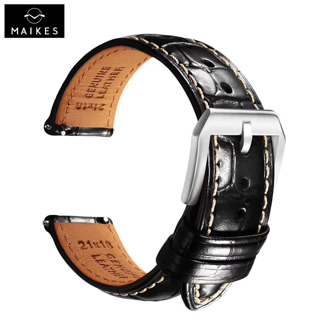Maikes luxe Rolex bracelet de montre en cuir à dégagement rapide 20mm 21mm 22mm accessoires bracelets
