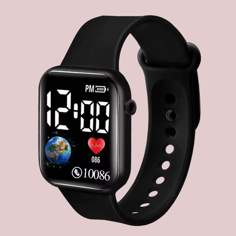 Montres numériques LED pour enfants et adultes