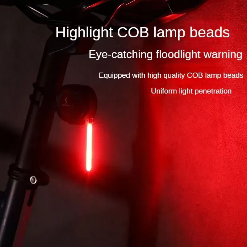 Feux arrière LED de sécurité pour vélo, feux de conduite de nuit, feux de freinage à l'iode, eau courante, nouveau, créatif