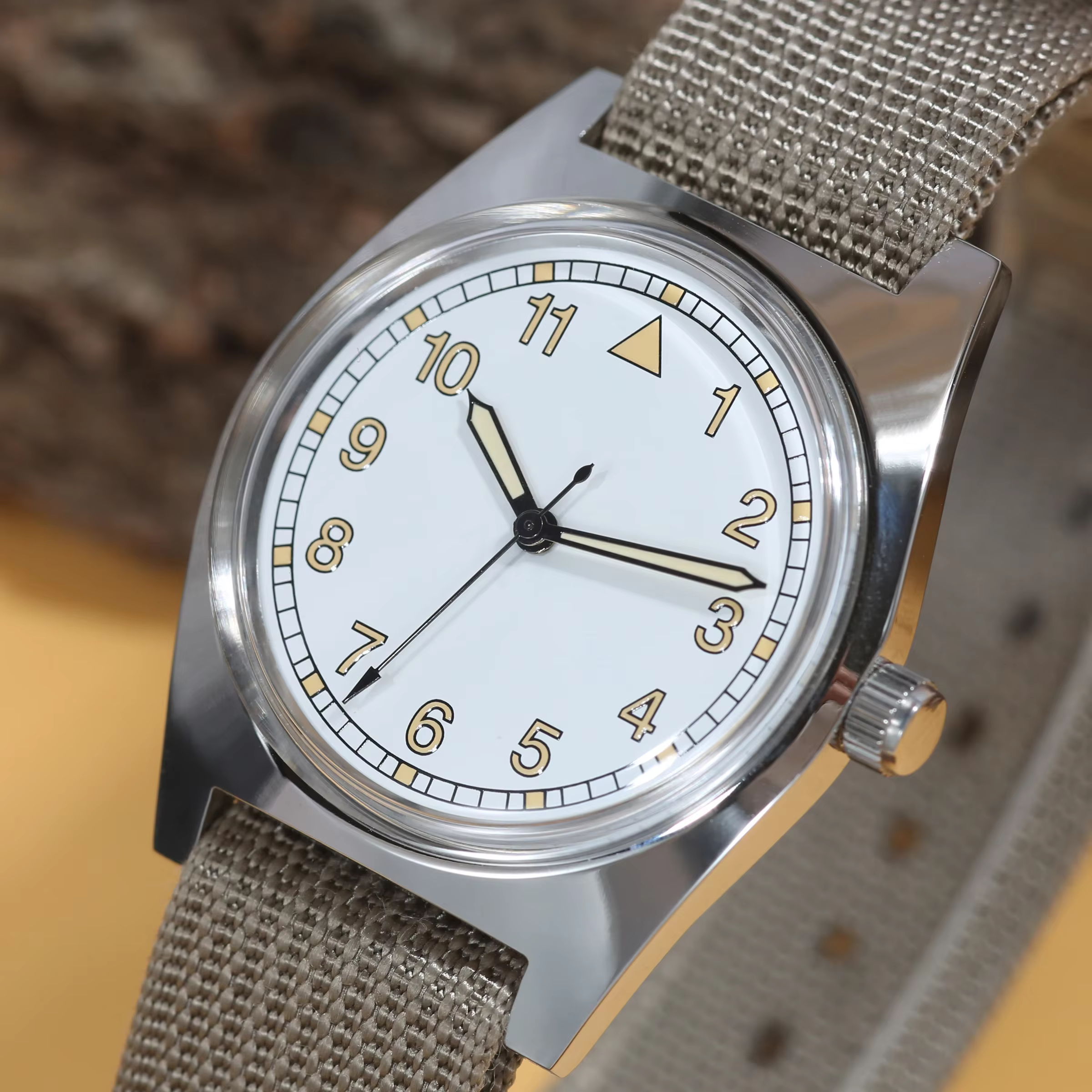 Montre mécanique pilote 7120 – Remontage manuel 36 mm