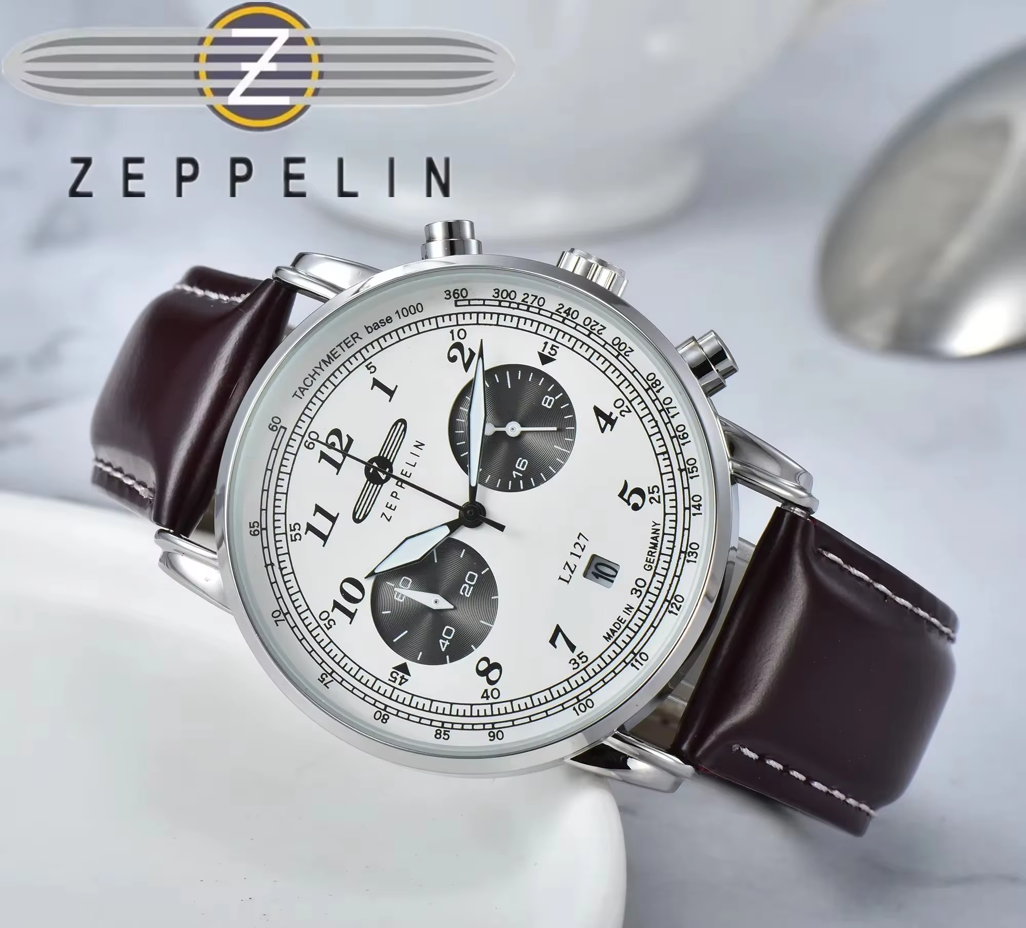 Montre à quartz classique pour hommes de la série ZEPPELIN Hindenburg