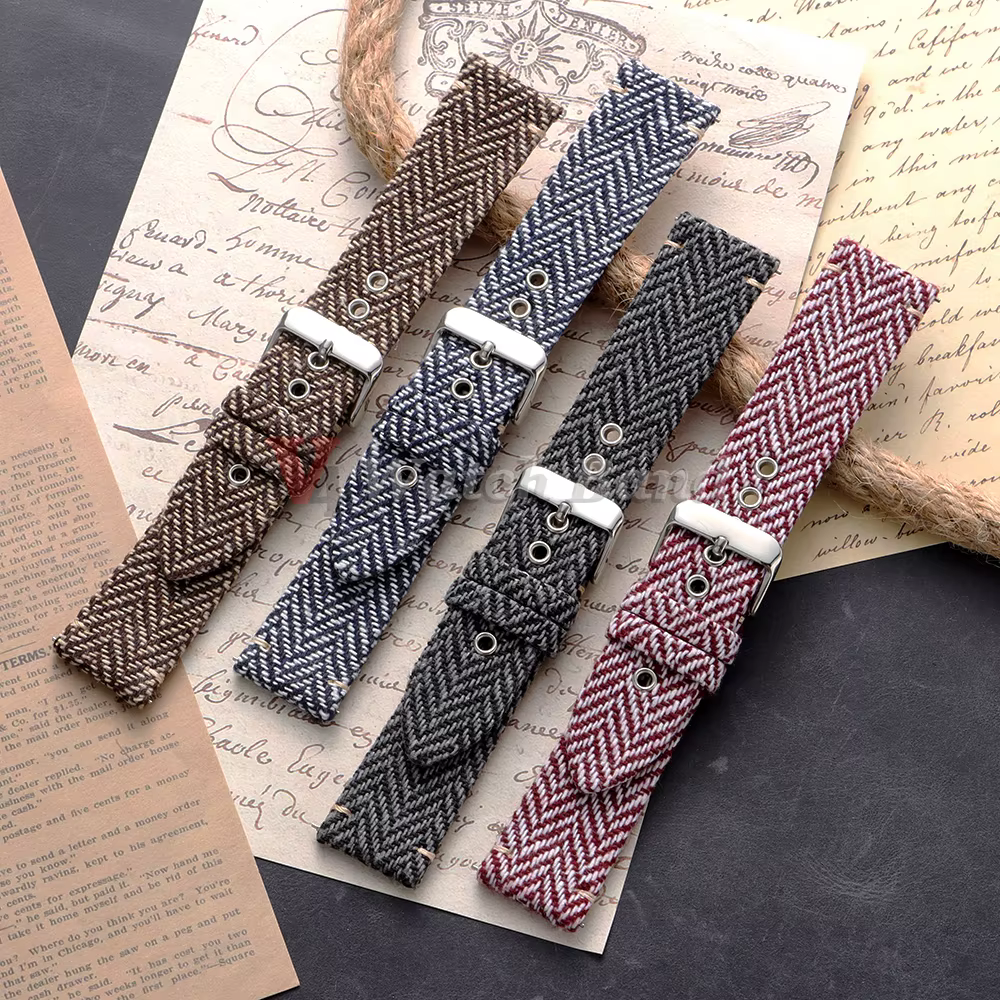 Bracelet tissé à dégagement rapide pour montre connectée Omega Seiko