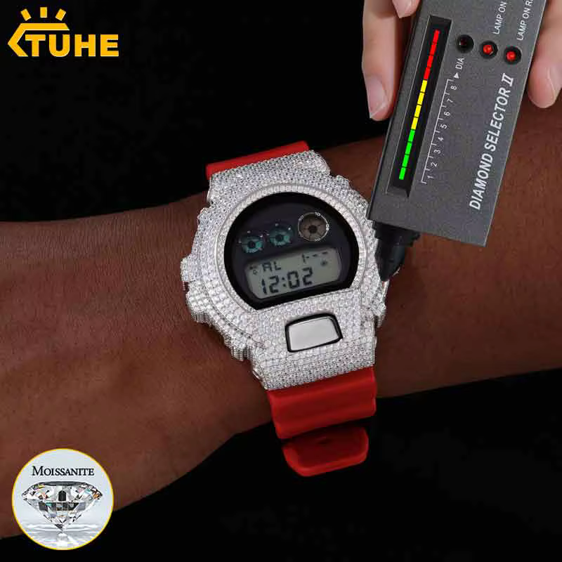 Boîtier de montre en moissanite série DW-6900