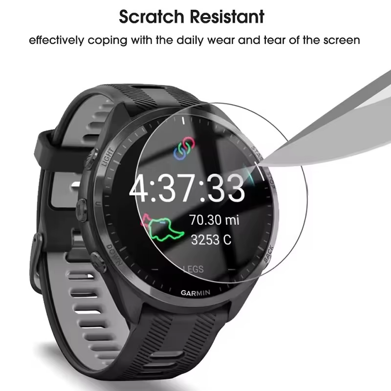 Film de protection d'écran en verre trempé pour Garmin Forerunner 255 255s 245 M 45 55 945 935 955, pour Forerunner 165 645 M 735 XT 235