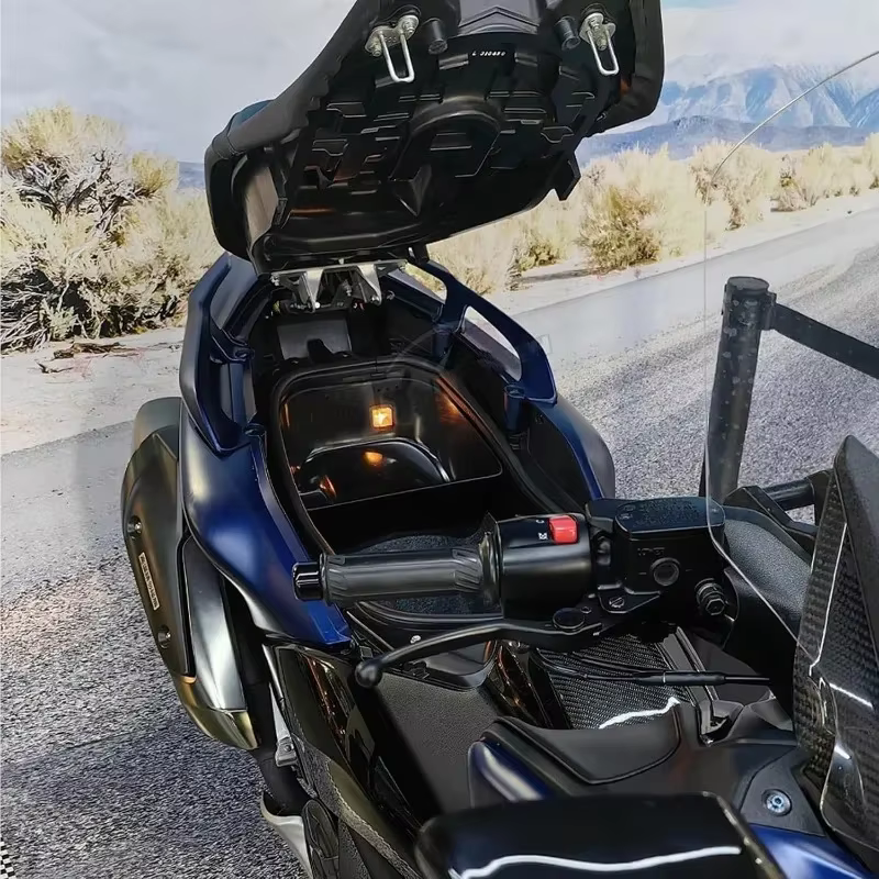 Boîte de rangement pour moto, accessoires stéréo 3D, seau de rangement noir pour TMAX 530 DX SX 2017-2019 560 2017-2019 Max 560 2022-2024