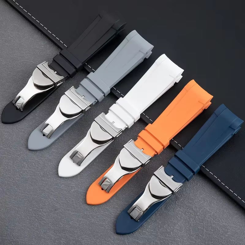 Bracelet de montre en caoutchouc fluoré FKM