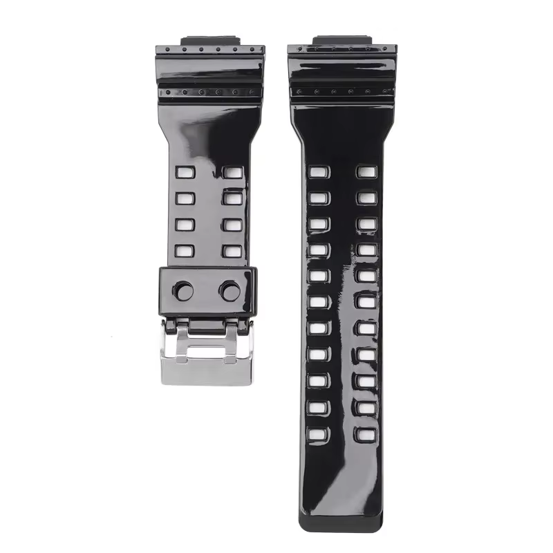 Bracelet de montre en caoutchouc silicone 16mm pour mol pour G choc GD-100 G-8900 GA-120 remplacement bande noir