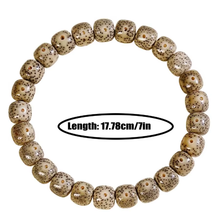 Bracelet de perles Rudraksha fait à la main, bracelet à boutons de manchette pour hommes, perle de prière du Ramadan, méditation pour femmes, cadeau de vacances, usage quotidien