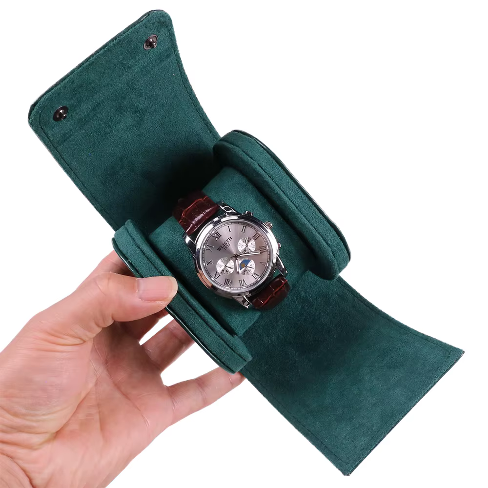 Boîte de rangement pour montre en cuir PU