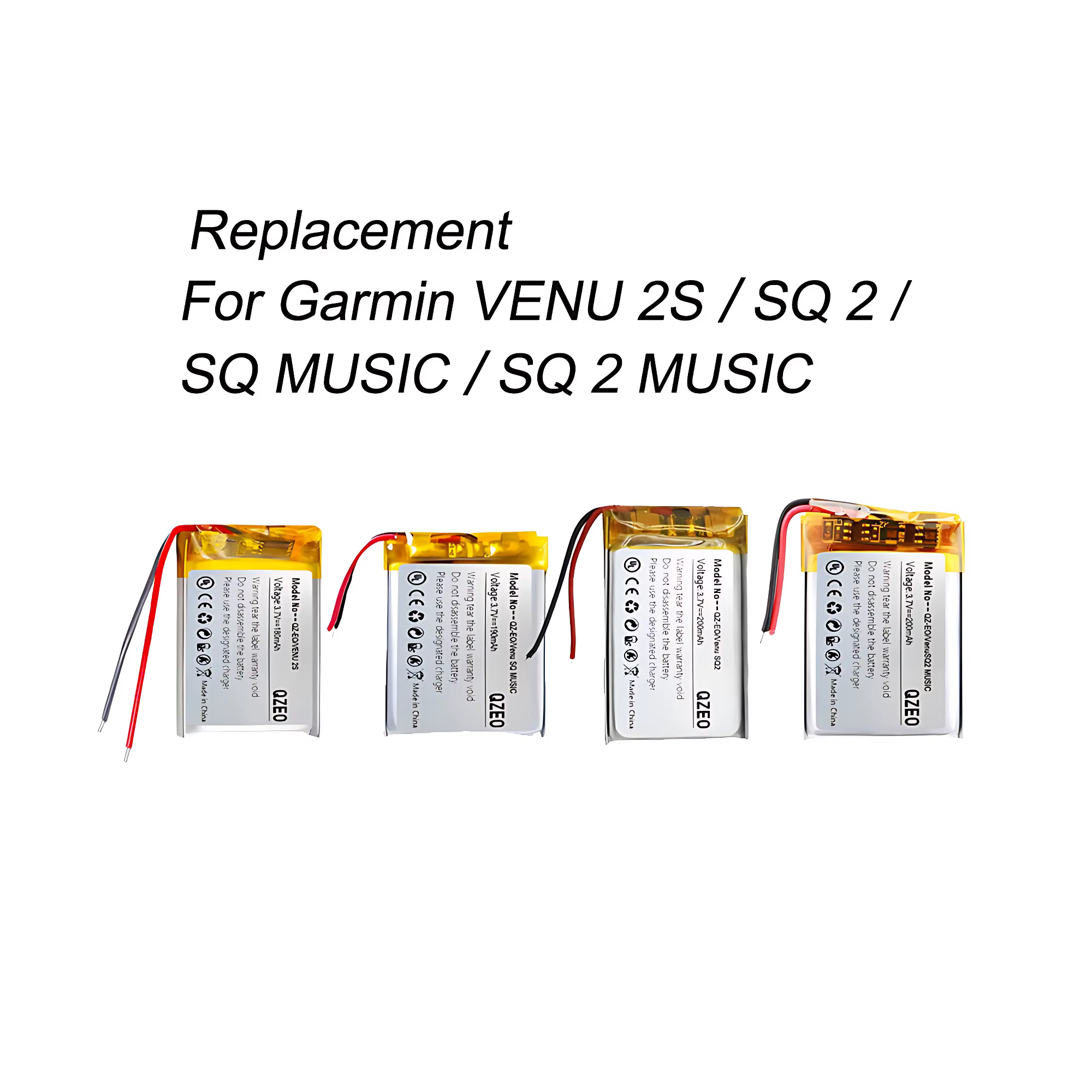 Batterie de remplacement pour montre intelligente Garmin VENU 2S SQ 2 MUSIC