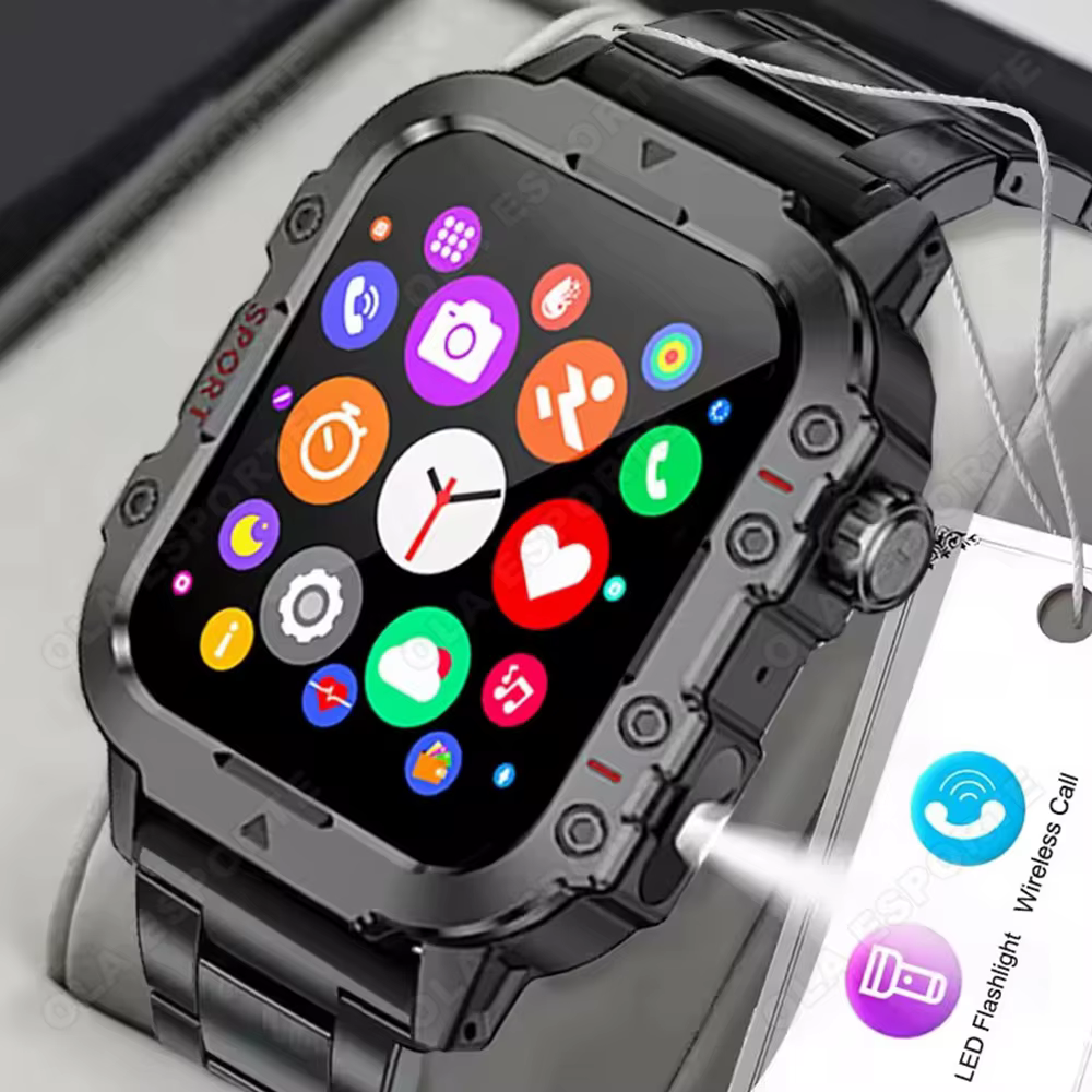 Nouvelle montre intelligente militaire 2025 pour hommes