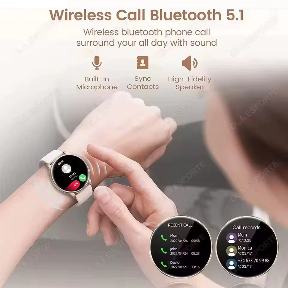 2025 nouvelles appels Bluetooth montre intelligente 6 Pro 1.32 "pouces 240*280 cadrans personnalisés Sport hommes et femme moniteur de santé Smartwatch pour homme