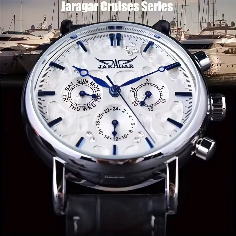 Montre de luxe automatique ajourée pour homme