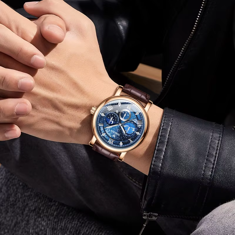 Montre-bracelet à quartz pour homme
