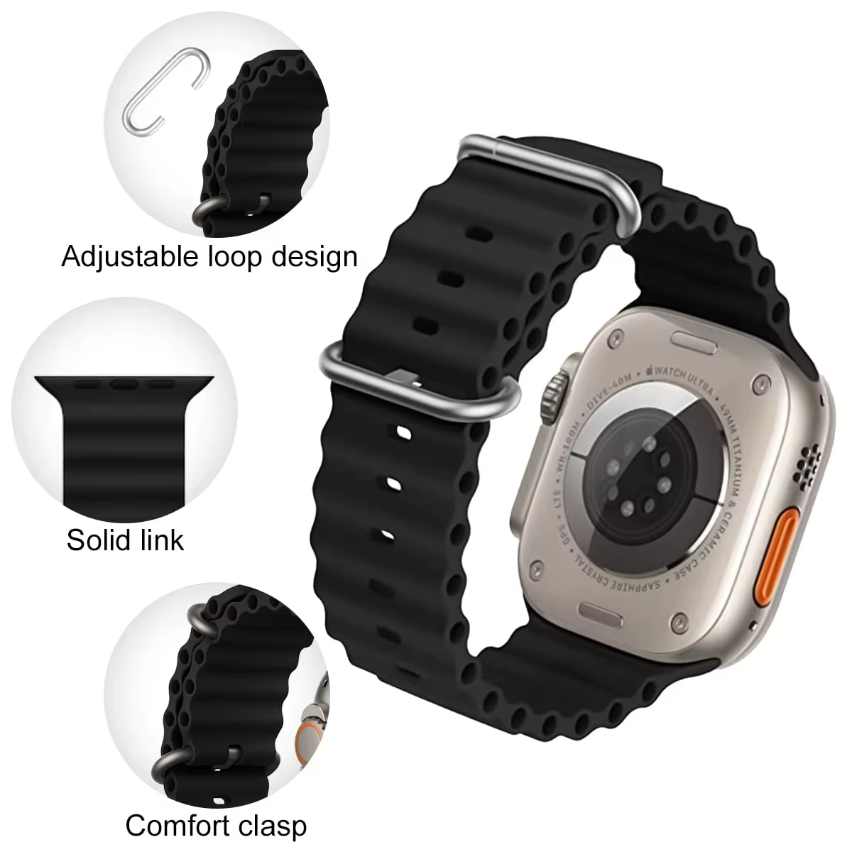 Bracelet officiel Ocean pour Apple Watch