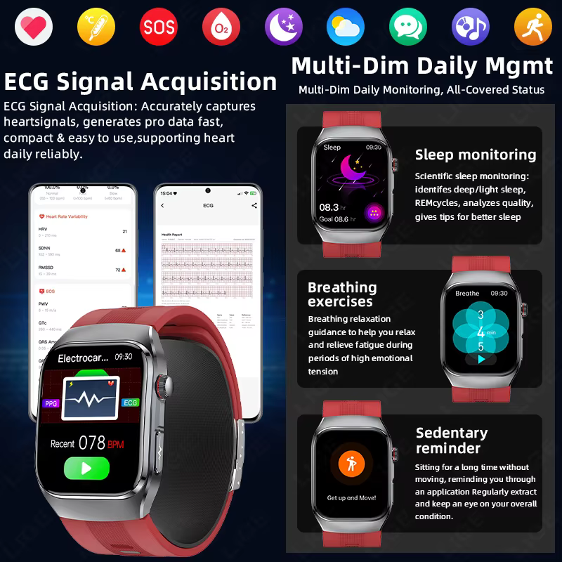Montre connectée LIGE nouvelle génération