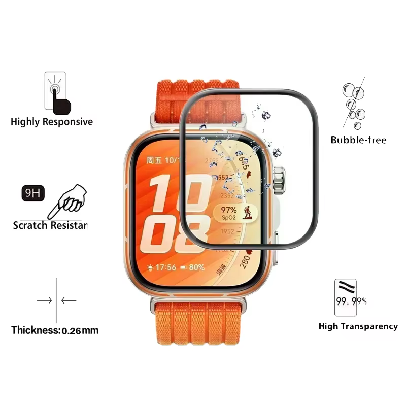 Film de protection à couverture complète pour HUAWEI Watch Fit 5 Fit 5 4 Pro 3