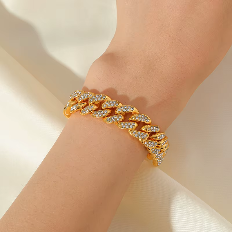 Bracelet de poignet étanche en acier inoxydable pour hommes et femmes