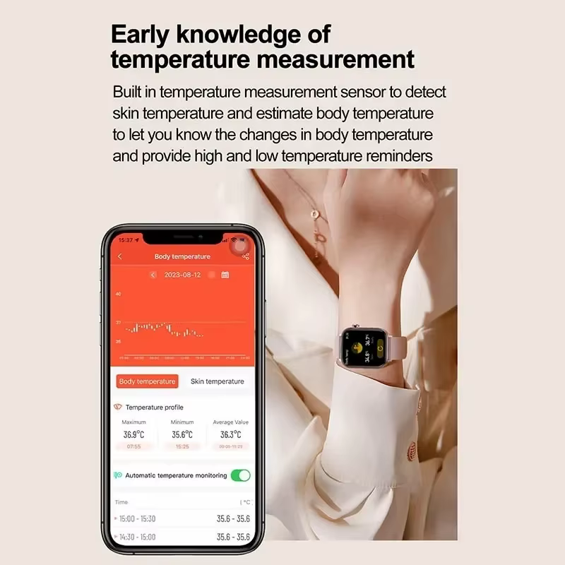 Détecteur de Diagnostic AI montre intelligente femmes lipides sanguins et acide uricique Test de Composition corporelle
