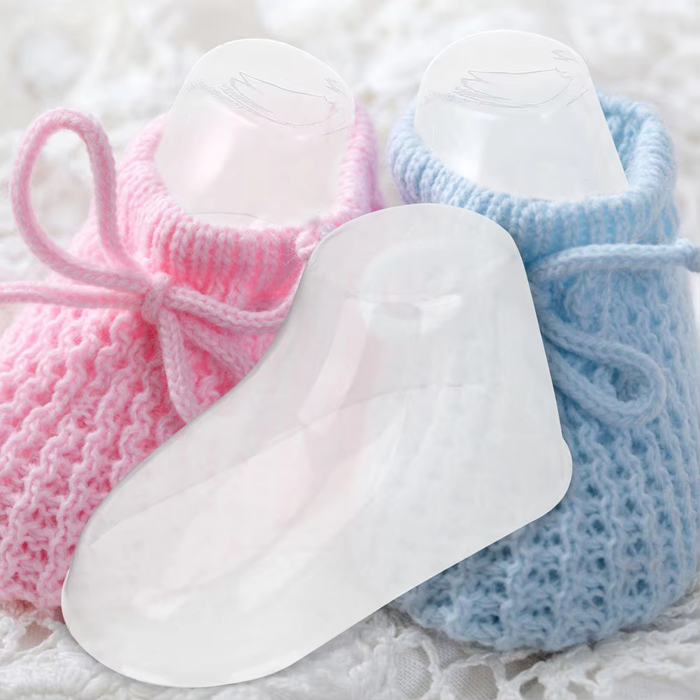 Présentoir de chaussures en plastique PVC pour tout-petits, modèle de pied de bébé, moule à chaussures, support de chaussons, supports de modèles, 120 pièces