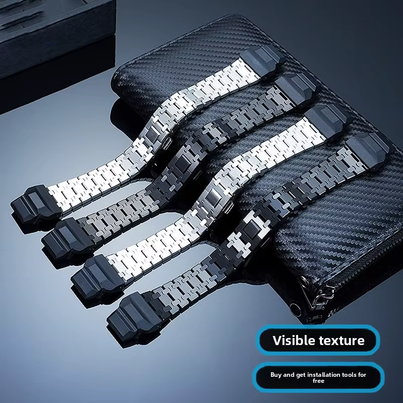 GBD H1000 grand poignet étendu Bracelet en acier inoxydable pour G-SHOCK Casio 3475 GBD-H1000 adaptateur