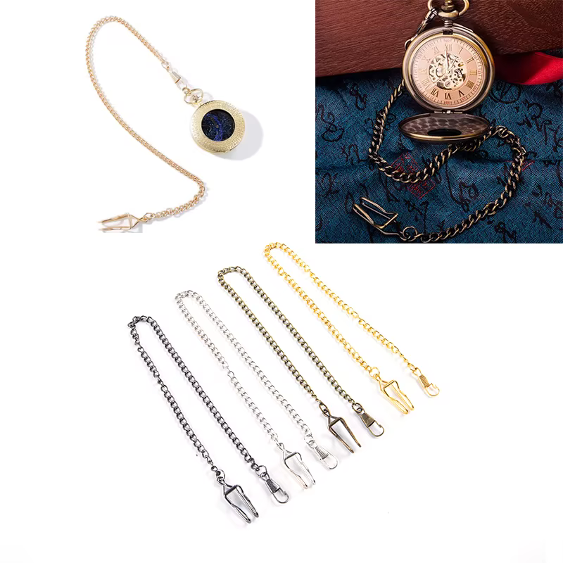 Chaîne de montre de poche pour montre de poche vintage à quartz