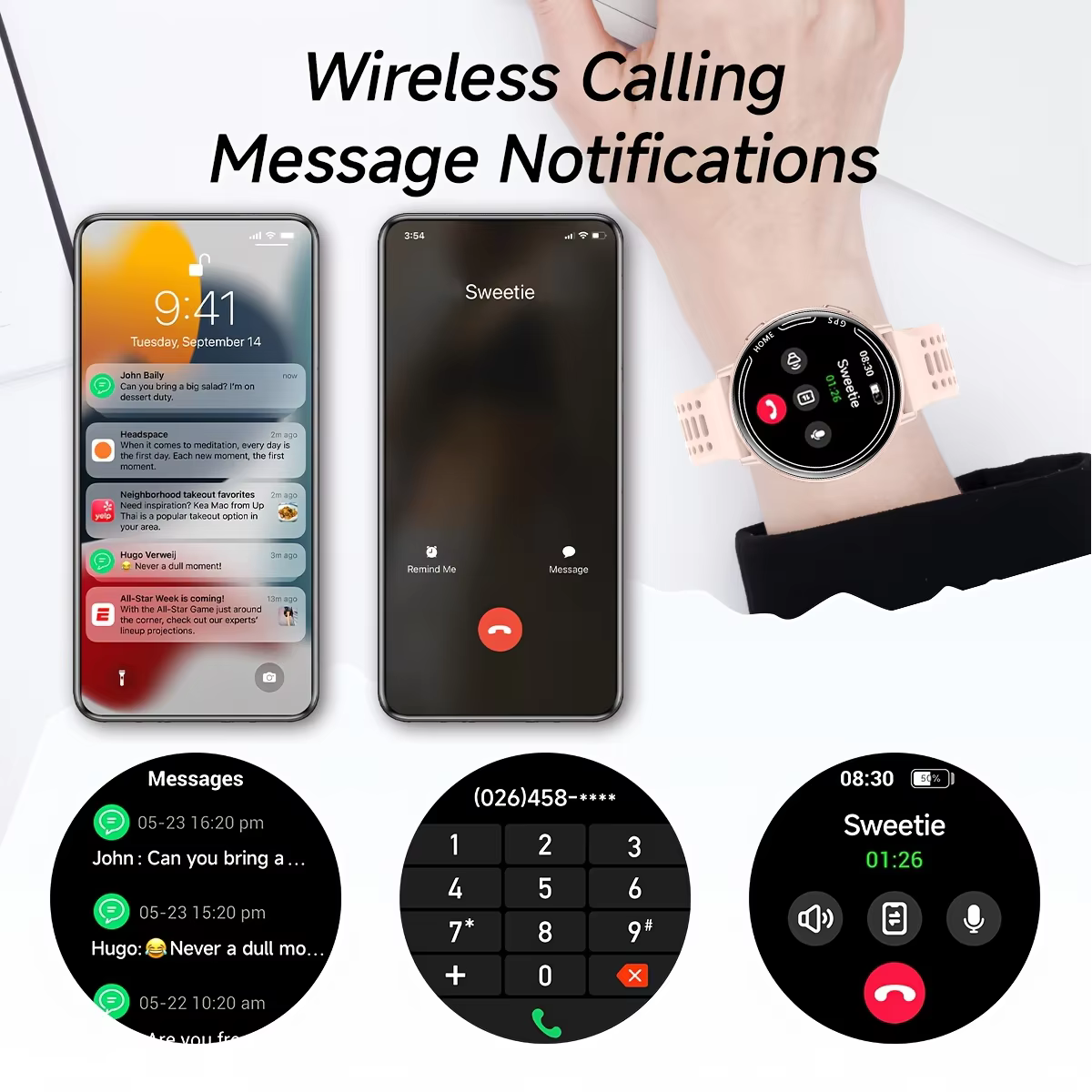Nouvelle montre connectée GPS 1.43 AMOLED avec boussole