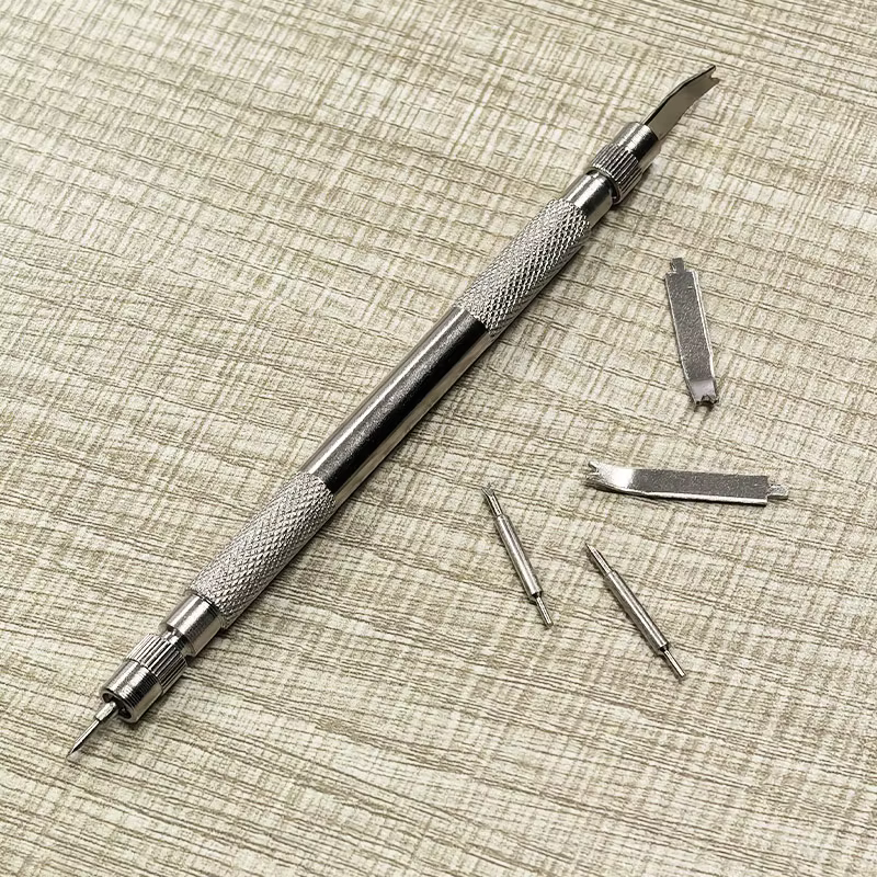 Fourche de réparation de montre en acier à double extrémité