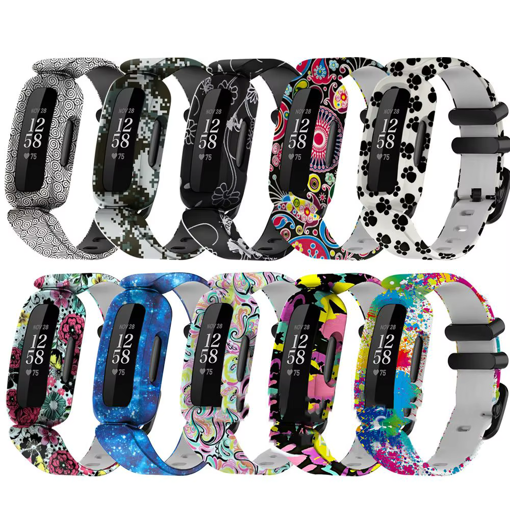 Bracelet de rechange en silicone pour Fitbit Zan3 et Inspire 2