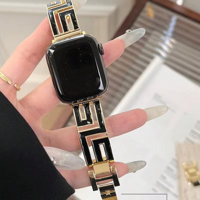 Bracelet croisé en spirale pour Bracelet de montre Apple Ultra 2 49mm 38 40 41 42 44 45 46mm, Bracelet en métal série IWatch 10 9 8 7 6 SE 5 4 3