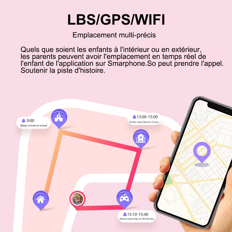 4G montre intelligente enfants GPS WIFI appel vidéo SOS IP67 étanche enfant Smartwatch caméra moniteur Tracker Location