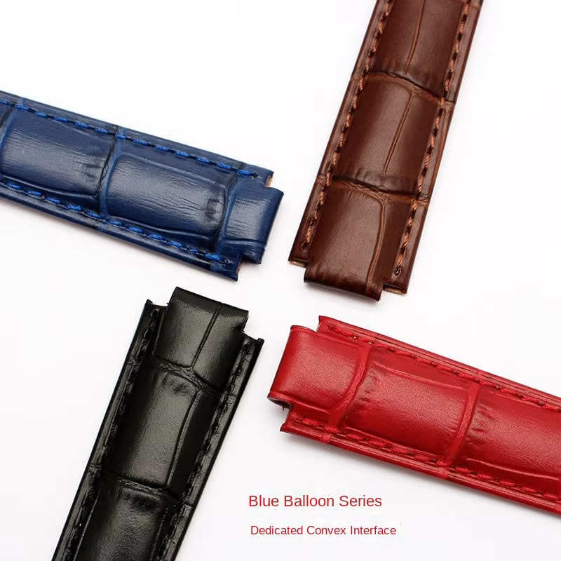 Bracelet de montre en cuir de vachette pour Cartier