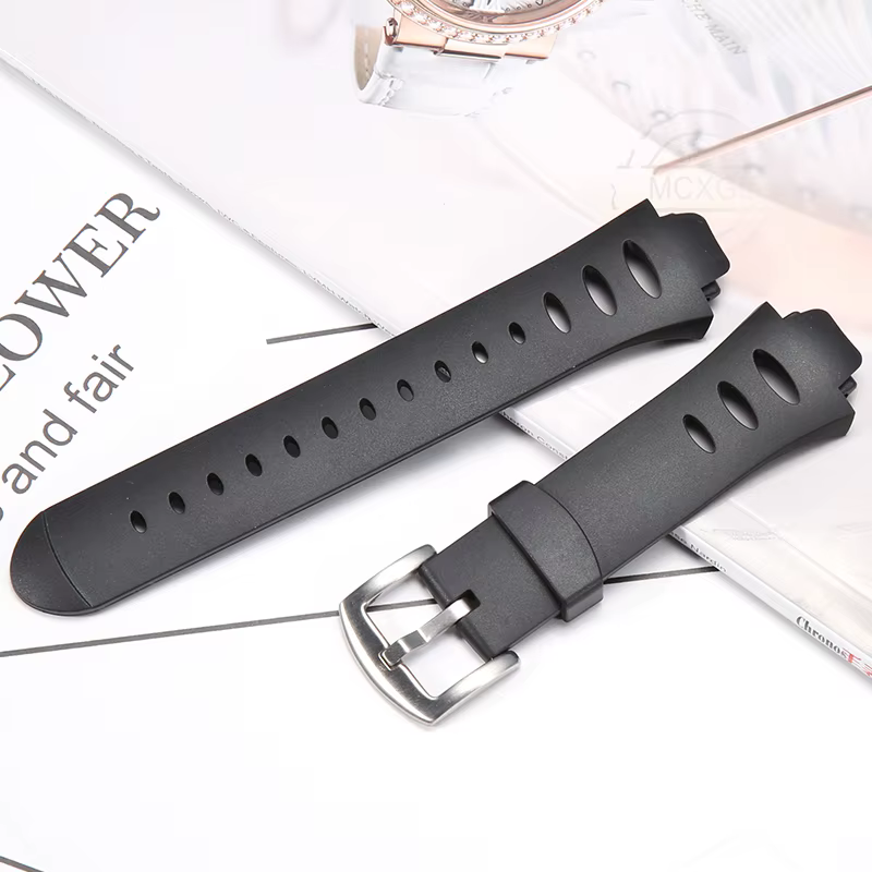 Bracelet de montre en caoutchouc pour Suunto Observer X6 HRM DEC19 P45