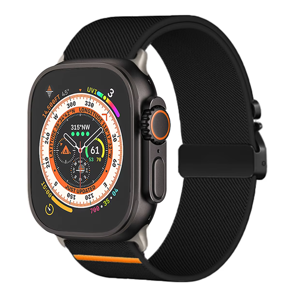Sangle en nylon de parachute pour bracelet Apple Watch 46 mm Ultra 3 2 49 mm 44 mm 42 mm 40 mm 45 mm 41 mm