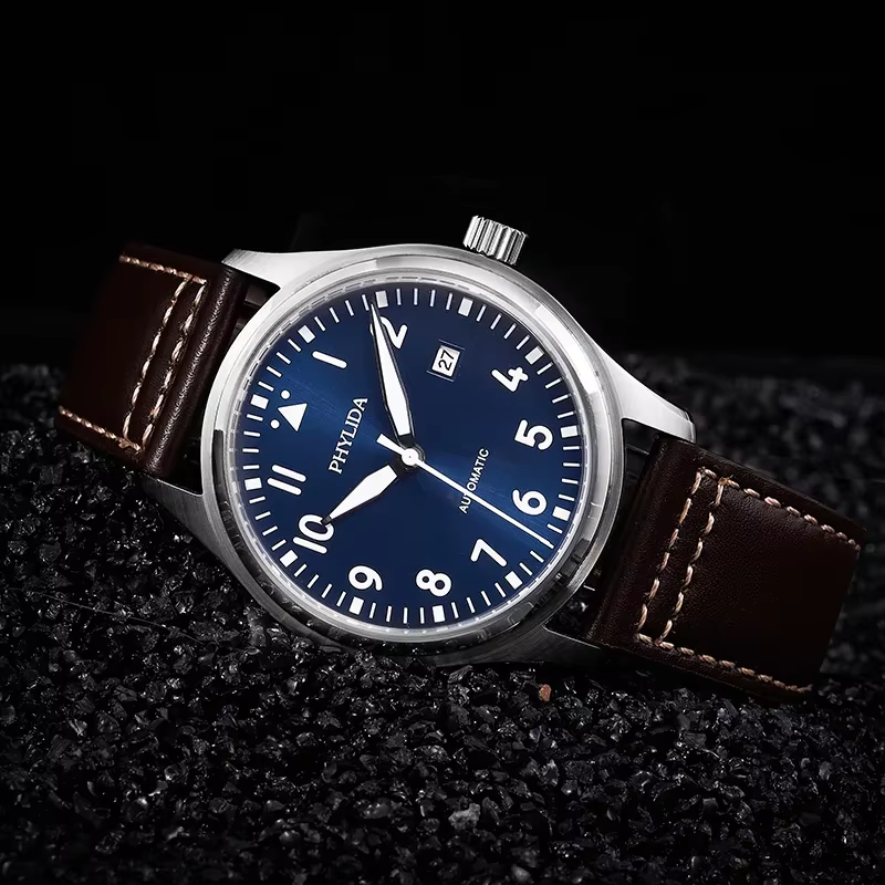 Montre Pilote Cadran Bleu
