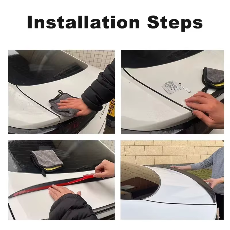 Accessoires pour Renault ARKANA 2020-2026 : Aileron de coffre arrière, kit carrosserie, noir brillant, plastique souple