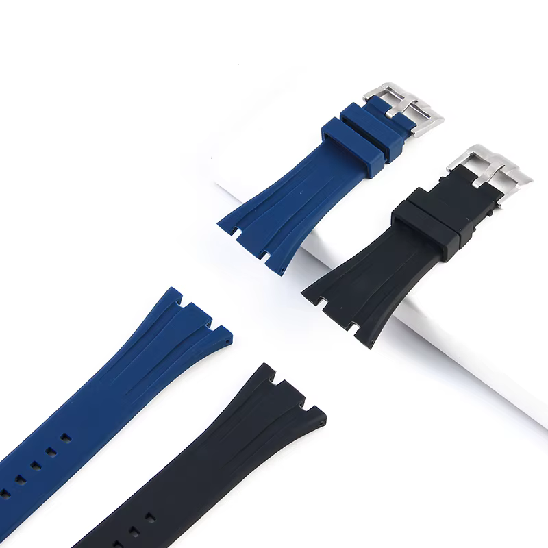 Bracelet de montre en caoutchouc de silicone étanche