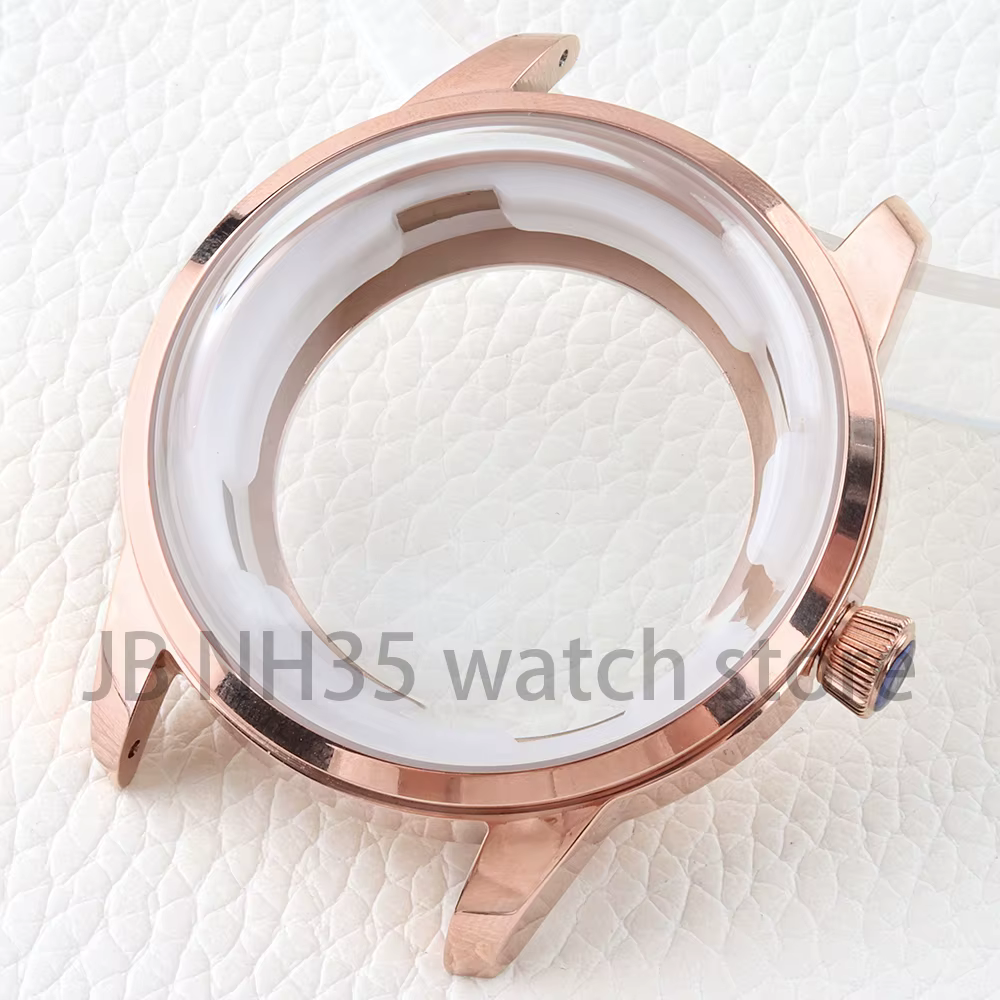 Boîtier de montre NH35 argent/or Rose 40mm