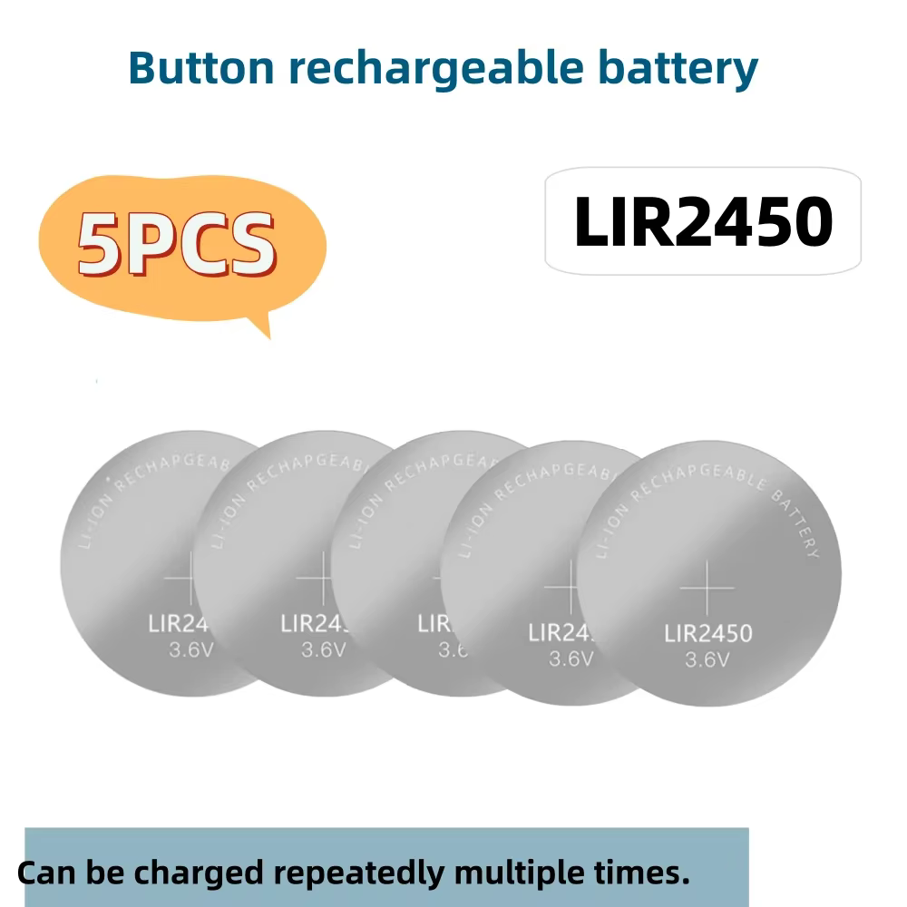 2-10 pièces LIR2430 LIR2450 batterie Rechargeable CR2430 CR2450 charge au Lithium peut remplacer pour les montres