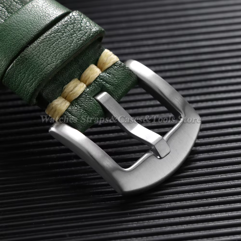 Bracelet de montre en cuir véritable vintage fait à la main