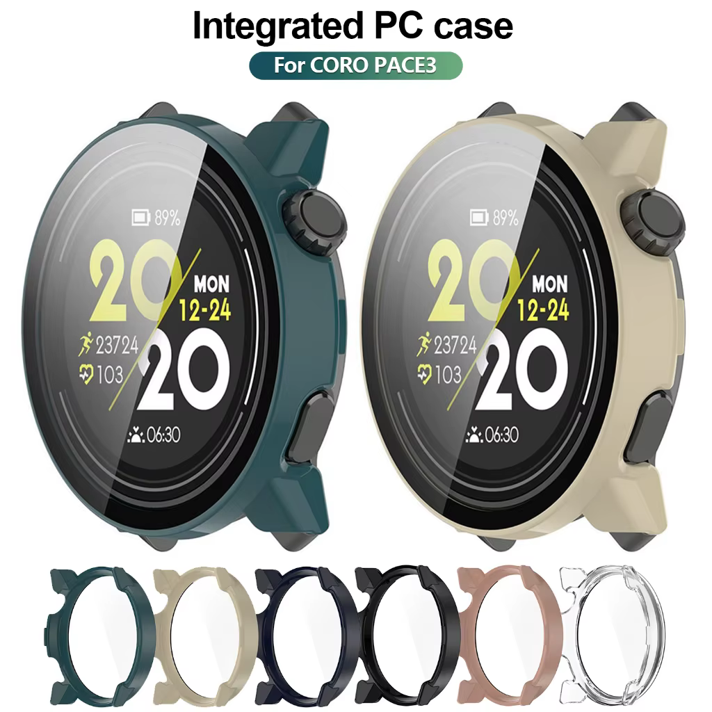 Coque de protection en verre et PC pour Coros Pace 3