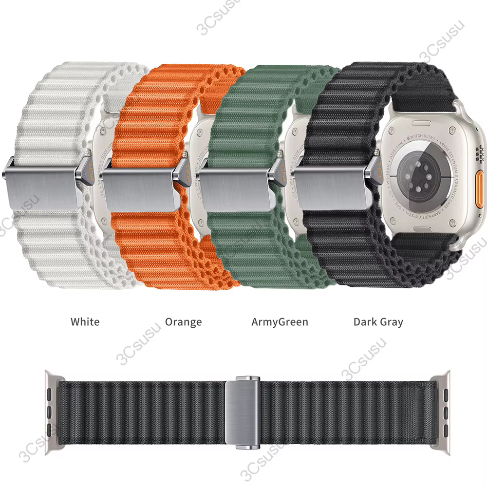 Bracelet de sport à boucle alpine pour Apple Watch Ultra 49mm 45mm 44mm 42mm 41mm 40mm 38mm