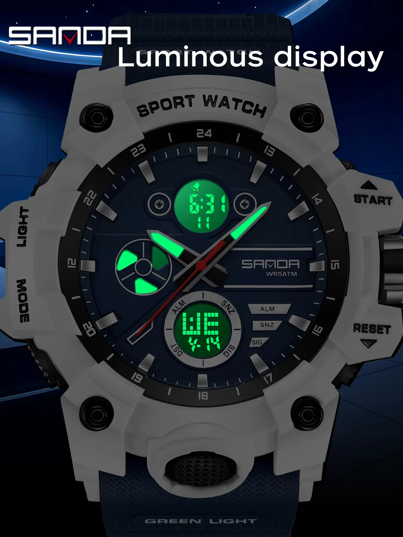 Montre de sport pour homme SANDA