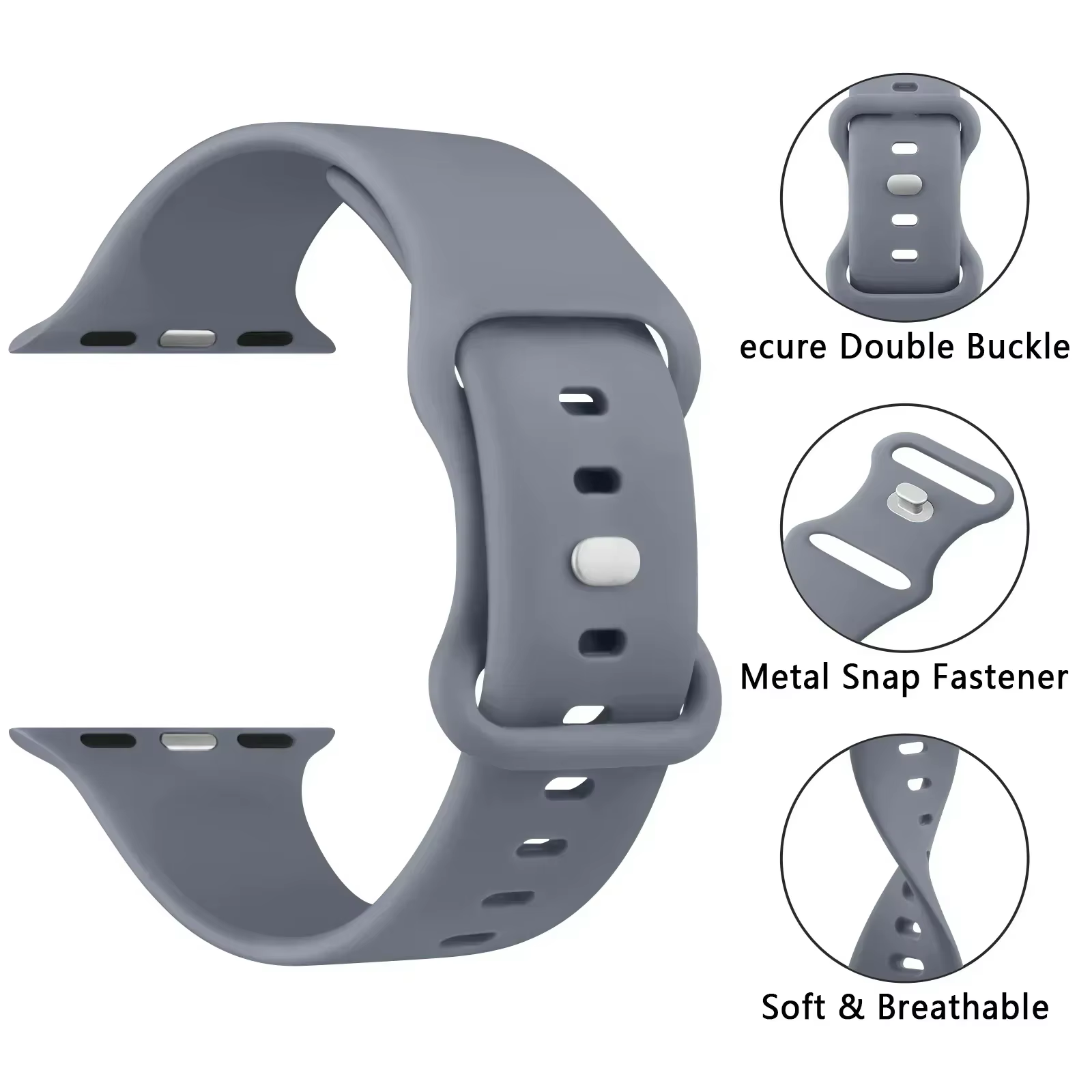 Boîtier PC + bracelet en Silicone pour Apple Watch 10 9 8 7 6 5 4 Ultra 49mm