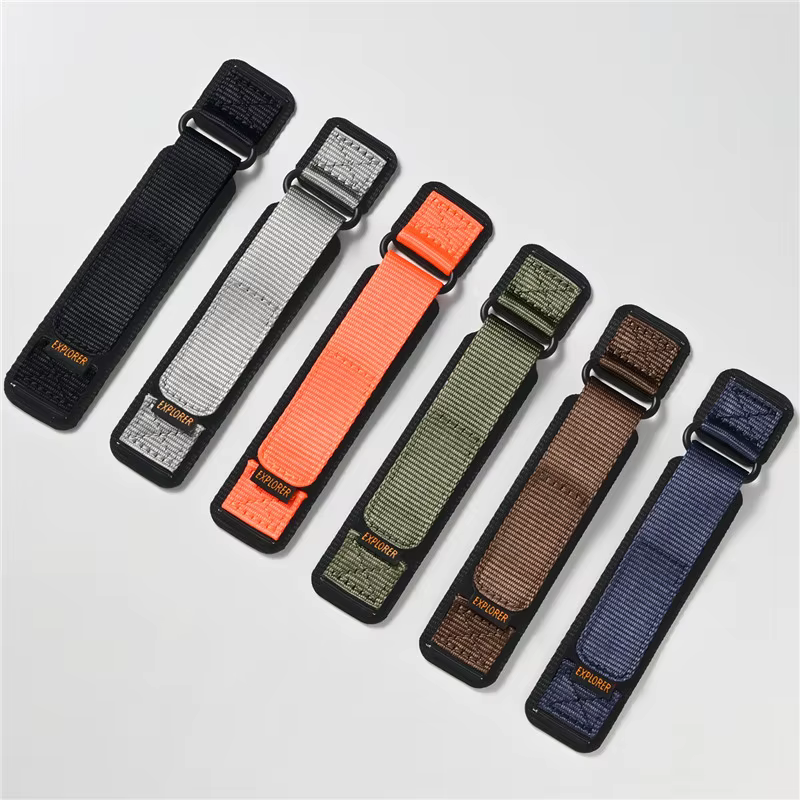 Bracelet de montre en nylon à boucle auto-agrippante 16mm 18mm 20mm 22mm à libération rapide pour hommes, sport et plein air, bracelet de remplacement pour Casio et Seiko