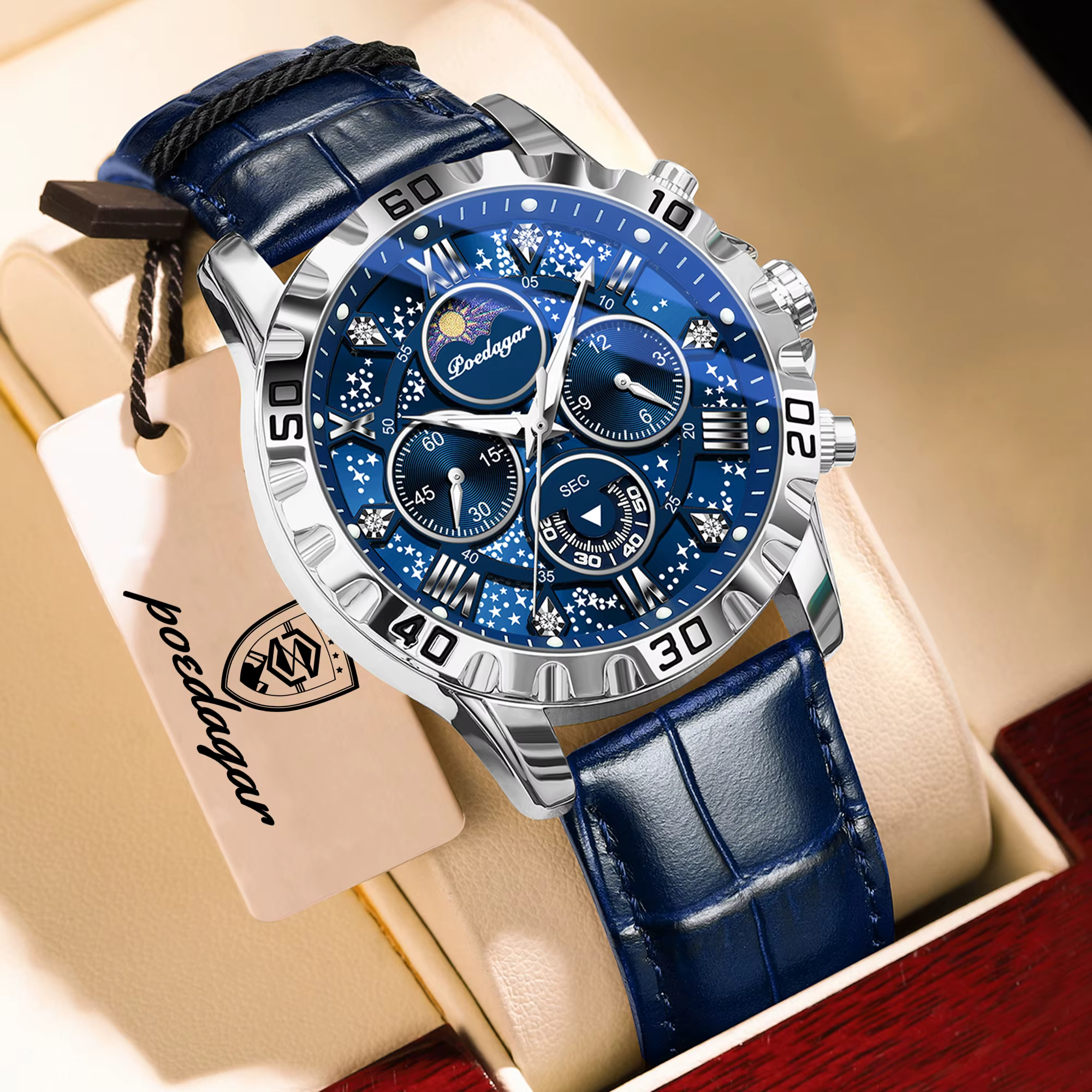 Montre homme POEDAGAR, haut de gamme