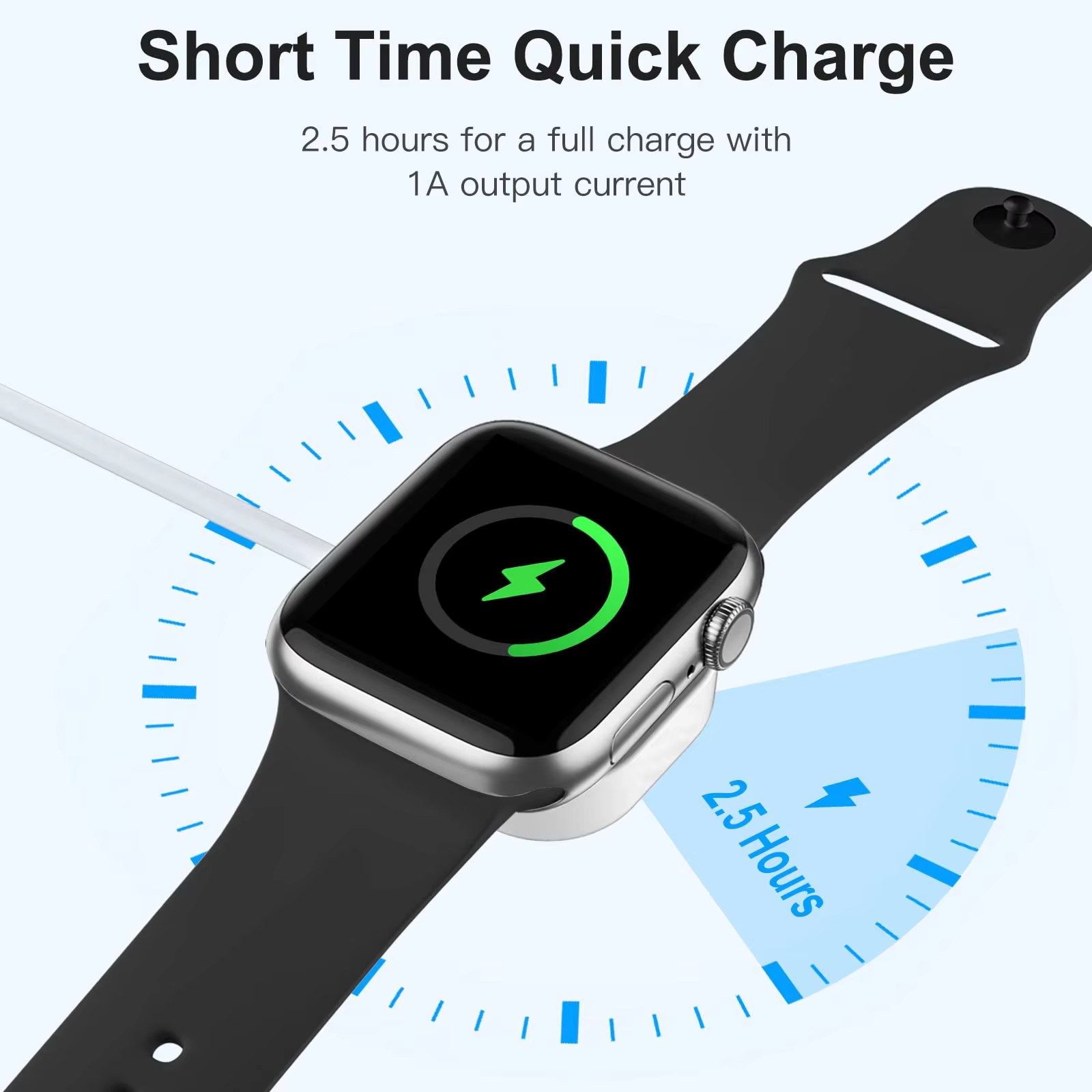 Câble de charge rapide sans fil magnétique USB pour Apple Watch