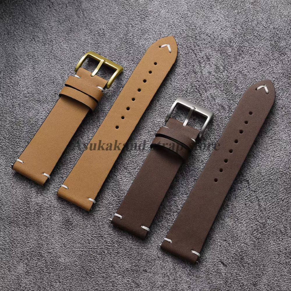 Bracelet de montre en cuir mat 18mm 20mm 22mm