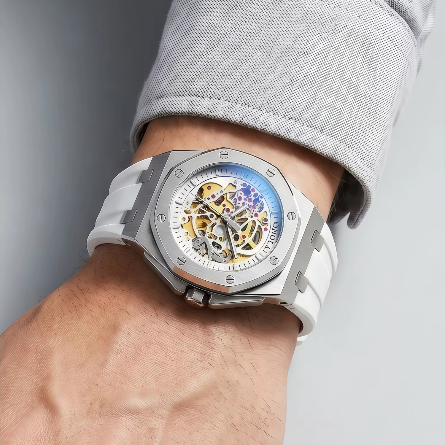 ONOLA montre haut de gamme sport de luxe hommes montre-bracelet étanche automatique montres mécaniques Relogio Masculino