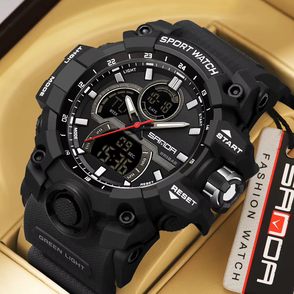 Montre-bracelet analogique à quartz pour homme